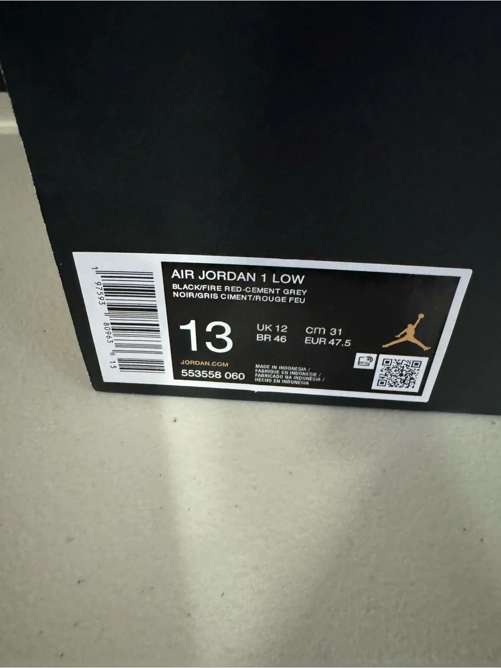 Air Jordan 1 Low Size 13 Nike New In Box